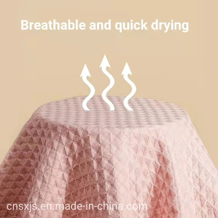 Pure Cotton Waffle Fabric Absorbs Water and Breathes Air