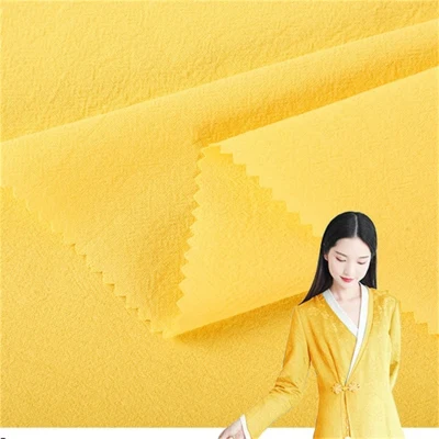 Yigao Textile Nachahmung Leinen Sand Falten Waschstoff Reine Baumwolle gewebter Stoff