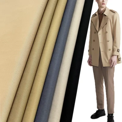 Polyester-Nylon-Baumwoll-Twill, wasserdicht, hochwertiges Webgewebe für Jacken, Windjacken, Trenchcoats (Polyester/Nylon)